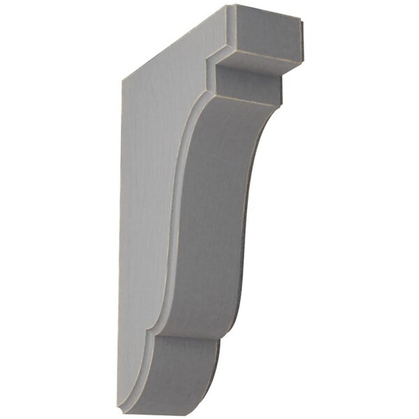 Ekena Millwork 1 3/4"W x 5"D x 7 1/2"H Bedford Wood Vintage Decor Bracket, Pebble Grey BKTWD02X05X08BEPG - main